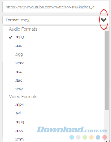 Thay đổi định dạng video Youtube