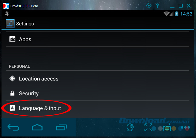 Cách dùng Droid4X với tiếng Việt Cách dùng Droid4X với tiếng Việt
