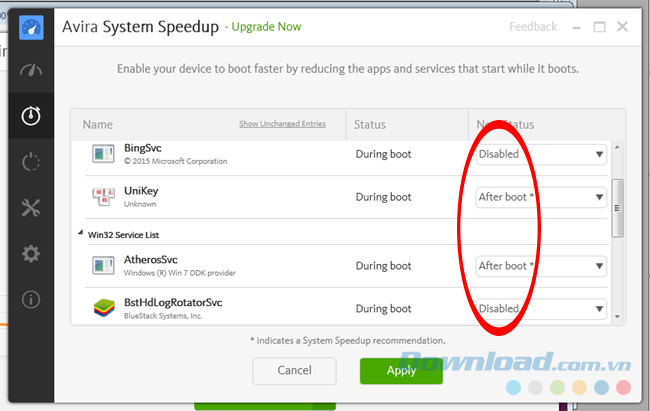 Phần mềm Avira System Speedup Phần mềm Avira System Speedup