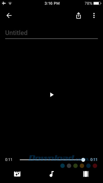 Đoạn phim sau khi tạo Đoạn phim sau khi tạo