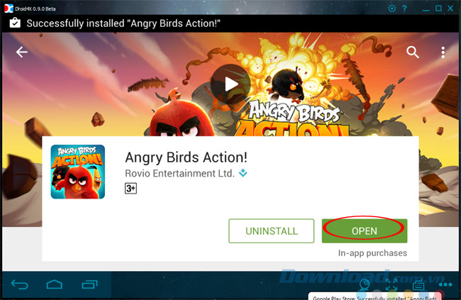 Chơi game Angry Birds Action trên máy tính