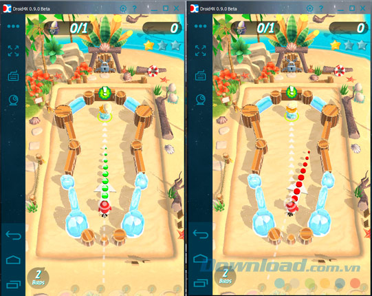 Cài game Angry Birds Action vào giả lập