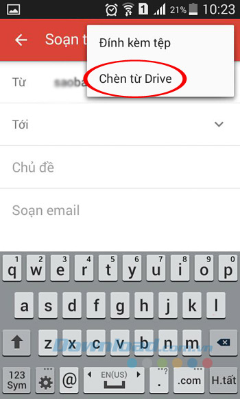 Chèn từ Drive Chèn từ Drive
