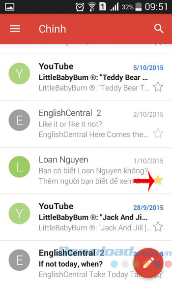 Đánh dấu ngôi sao Đánh dấu ngôi sao