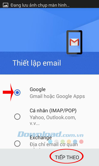 Thiết lập email Thiết lập email