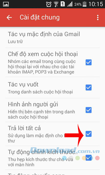 Trả lời email Trả lời email