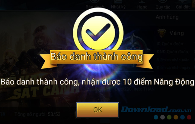 Báo danh trong Quân Đoàn