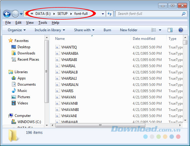 Thêm font tiếng Việt vào Photoshop