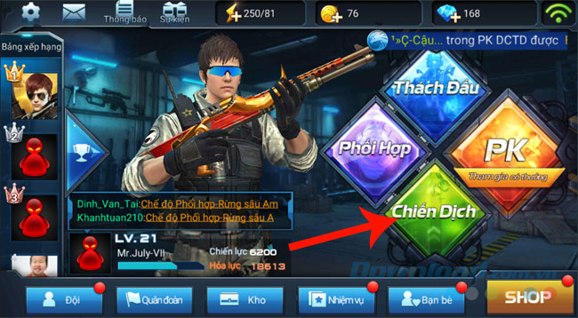 Cách dùng vé đi tắt trong game Chiến Dịch Huyền Thoại Cách dùng vé đi tắt trong game Chiến Dịch Huyền Thoại