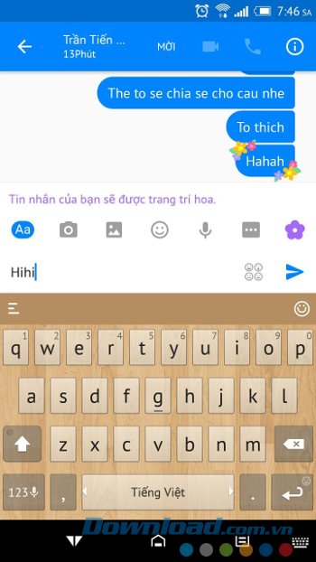Biểu tượng bông hoa mới của Facebook Messenger
