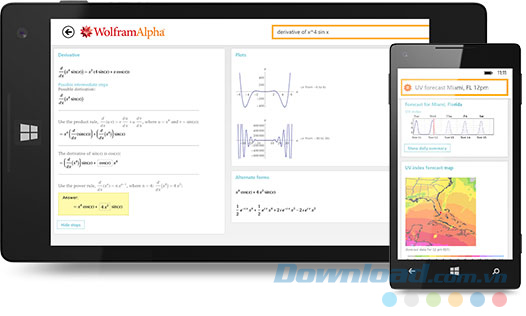 Ứng dụng WolframAlpha 