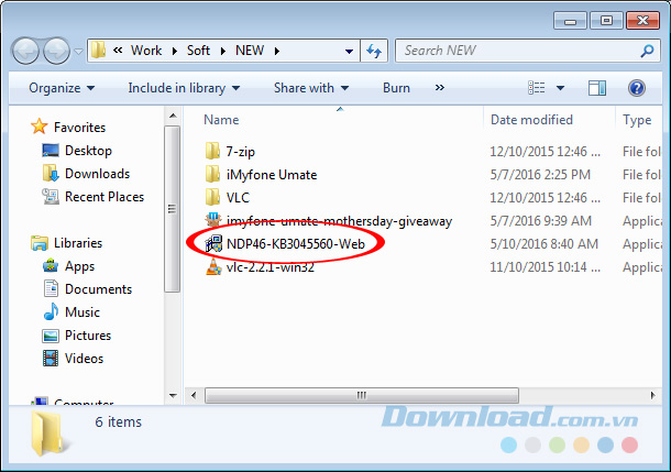 Cài đặt Microsoft .NET Framework