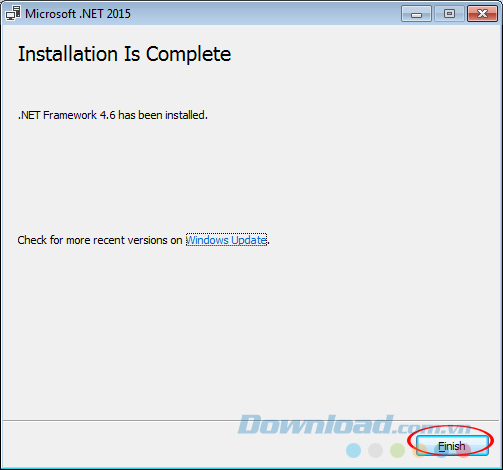 Hoàn tất cài đặt
