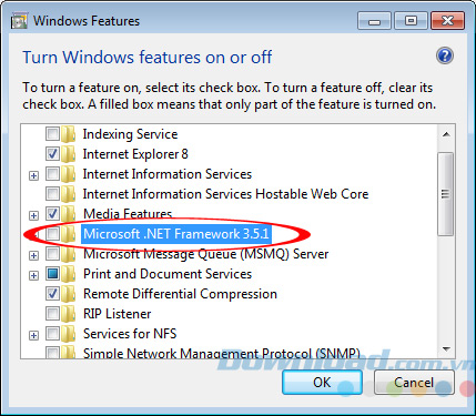 disable Net framework