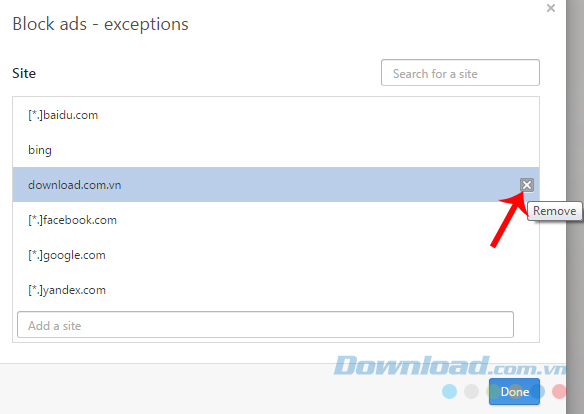 Thêm / bớt trang cần chặn trên Opera Thêm / bớt trang cần chặn trên Opera