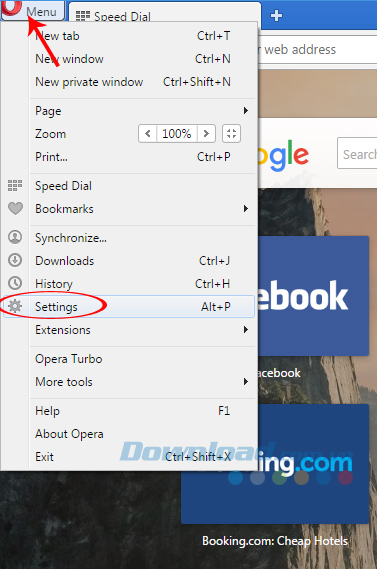 Sử dụng Opera Developer Sử dụng Opera Developer