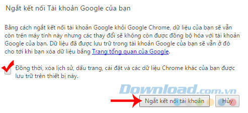Ngắt kết nối tài khoản Google Ngắt kết nối tài khoản Google