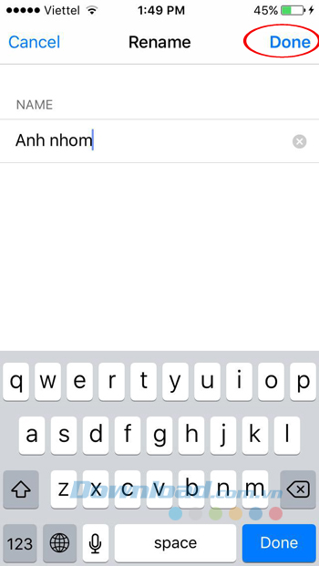 Đặt tên thư mục Đặt tên thư mục