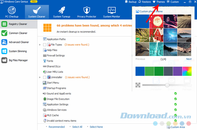 Quét dọn máy tính bằng Windows Care Genius