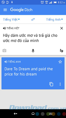Dùng Google Translate dịch văn bản Dùng Google Translate dịch văn bản