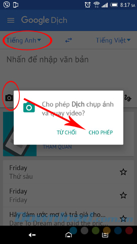 Dịch văn bản bằng hình ảnh