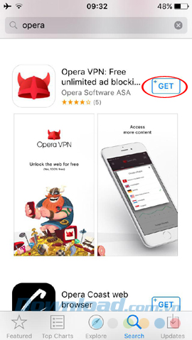 Tải Opera VPN
