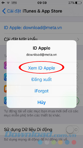 Thay đổi địa chỉ App Store