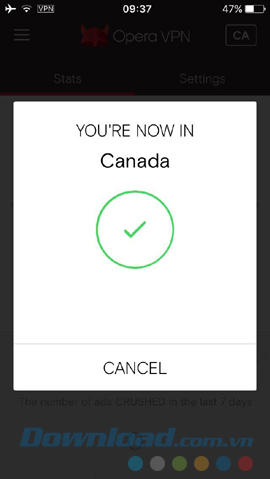 Thay đổi VPN để vào Facebook