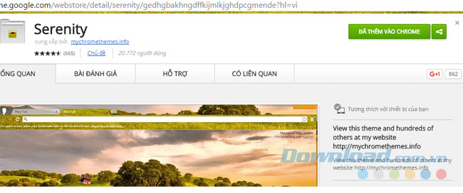 Cài đặt ảnh nền cho Chrome