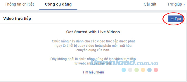 Tạo Live Video Tạo Live Video