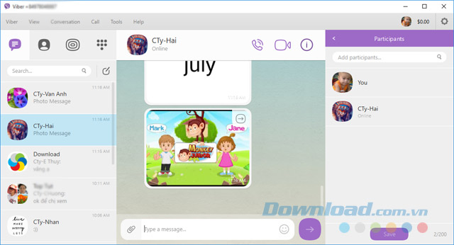 Xem thành viên tham gia
