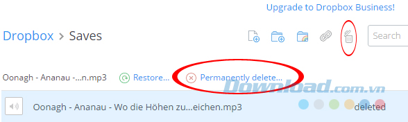 Xóa vĩnh viễn file trong Dropbox Xóa vĩnh viễn file trong Dropbox