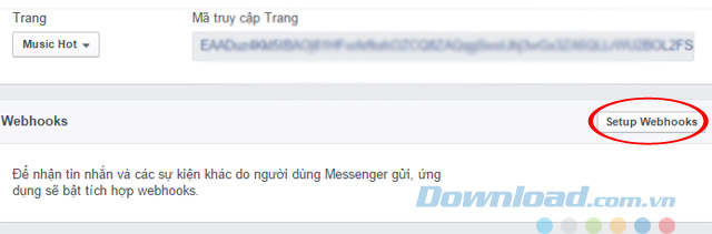 Thiết lập Webhooks