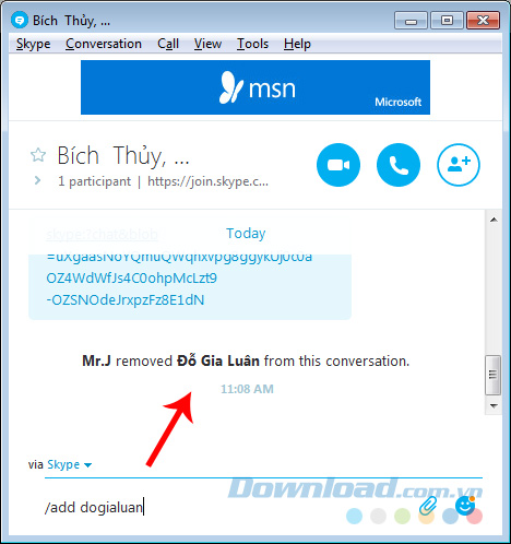 Cách dùng lệnh khi chat Skype