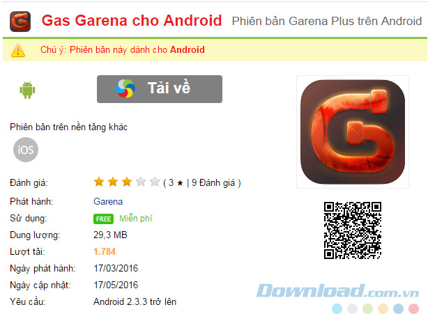Tải Gas Garena cho máy tính Tải Gas Garena cho máy tính