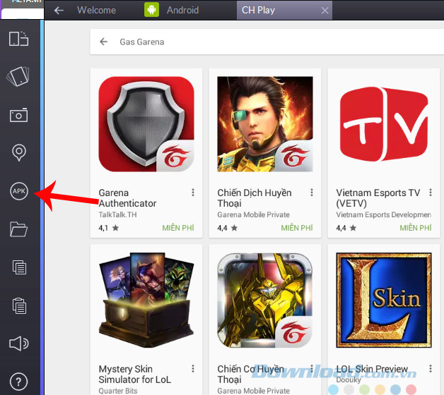 Cài đặt Gas Garena cho máy tính Cài đặt Gas Garena cho máy tính