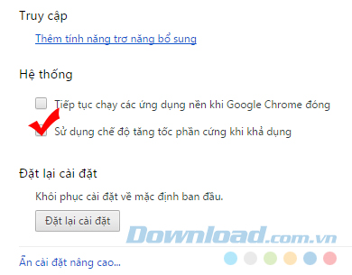 kích hoạt WebGL trên trình duyệt