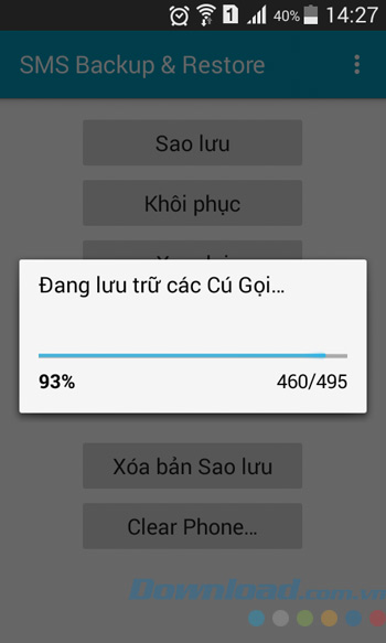 Quá trình sao lưu