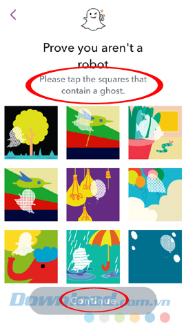 Phục hồi mật khâu Snapchat Phục hồi mật khâu Snapchat