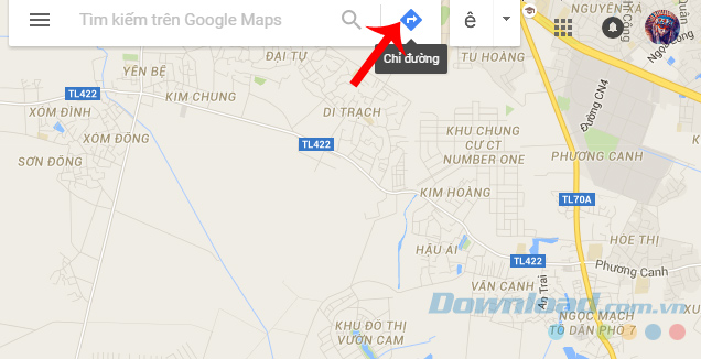 Gửi đường đi từ Google Maps vào điện thoại