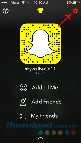 Thay đổi mật khẩu Snapchat