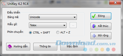 Phím tắt Unikey Phím tắt Unikey