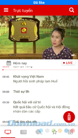 VTVgo trên điện thoại
