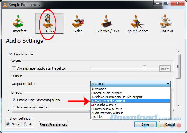 VLC 11 options