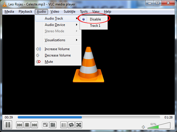 VLC 15 disable