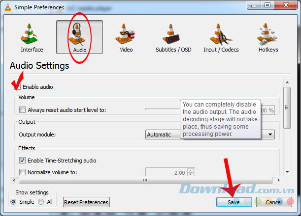 VLC pkay without sound