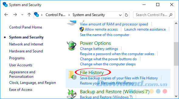 File History File History