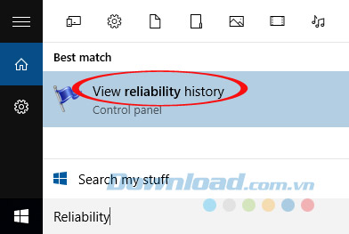 Nhập từ khóa Reliability vào ô tìm kiếm Nhập từ khóa Reliability vào ô tìm kiếm