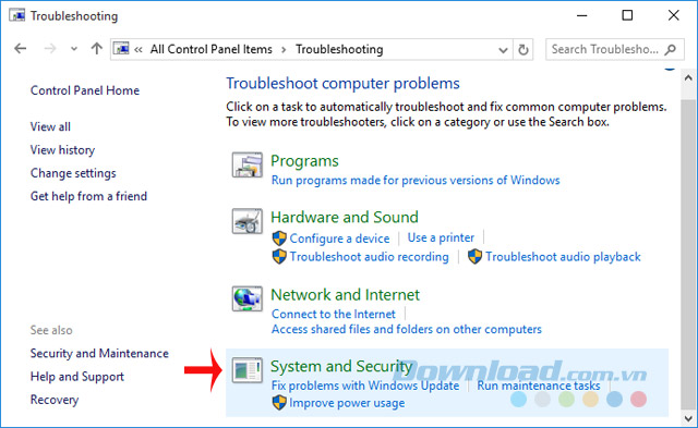 Giao diện Troubleshooting Giao diện Troubleshooting
