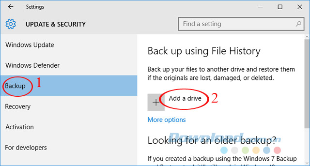 Thêm ổ đĩa Thêm ổ đĩa